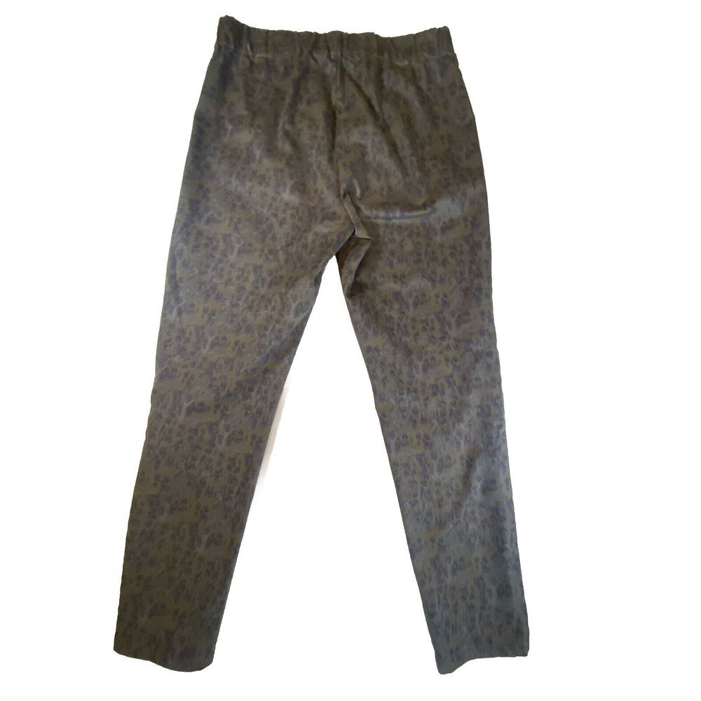 Soft Surroundings Metro Pants Purple Leopard Print Elastic Waist Pull On Large - Picture 9 of 9